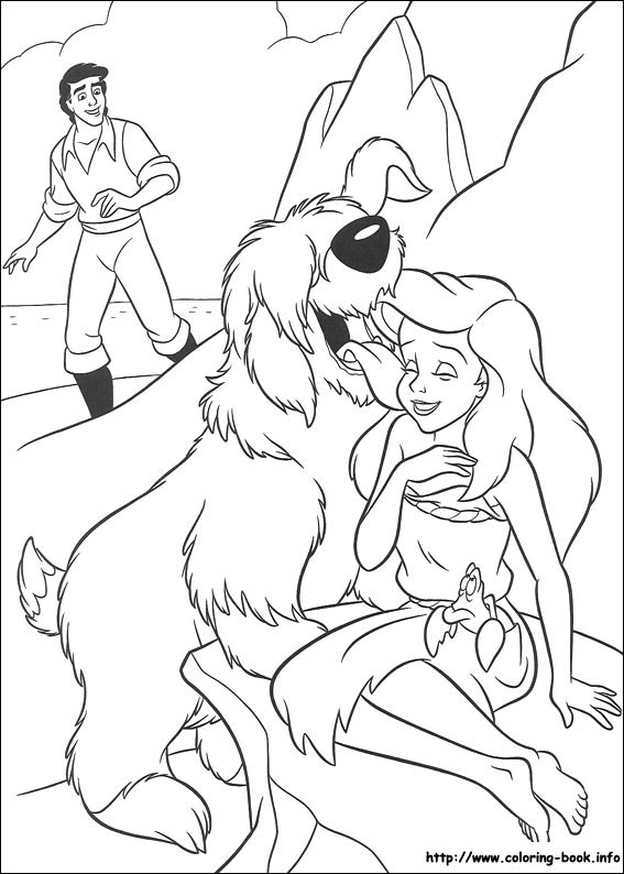 The Little Mermaid coloring picture